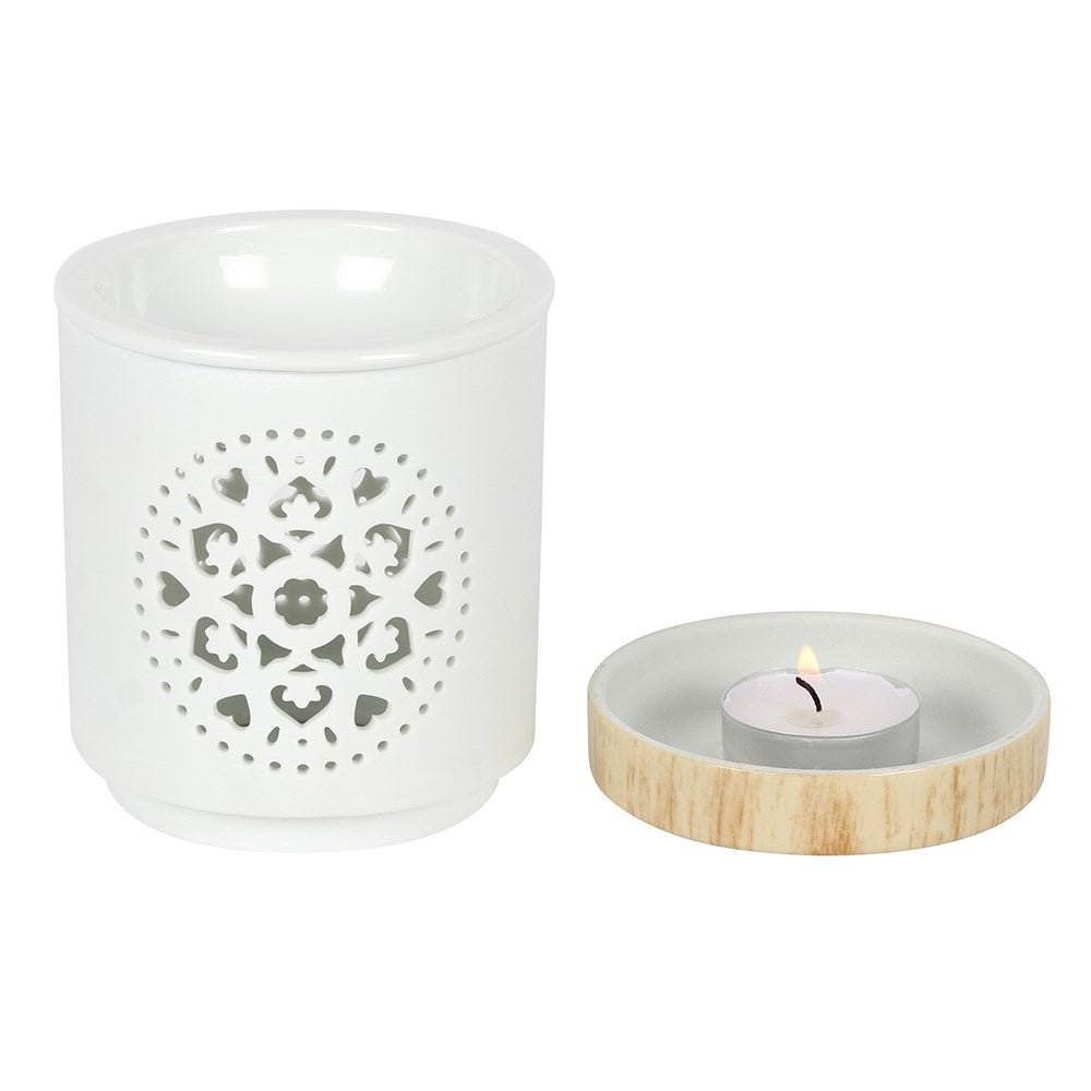 Aromatherapy Mandala Wax Melts Burner Set - Relaxing Home Fragrance - Forelo Scents