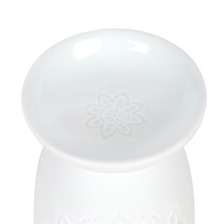 Tall Mandala Burner – Decorative Ceramic Wax Melt Warmer for Stylish Homes - Forelo Scents
