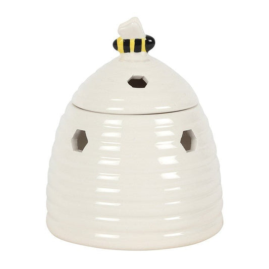 White Beehive Ceramic Wax Melts Burner - Forelo Scents
