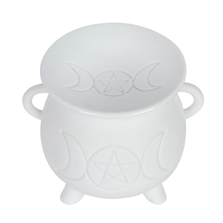 White Cauldron Ceramic Wax Melt Burner - Forelo Scents